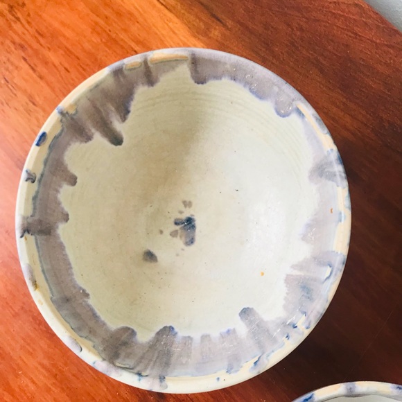 Trio of nesting Signed studio pottery Marion Dalton bowls - Picture 4 of 10